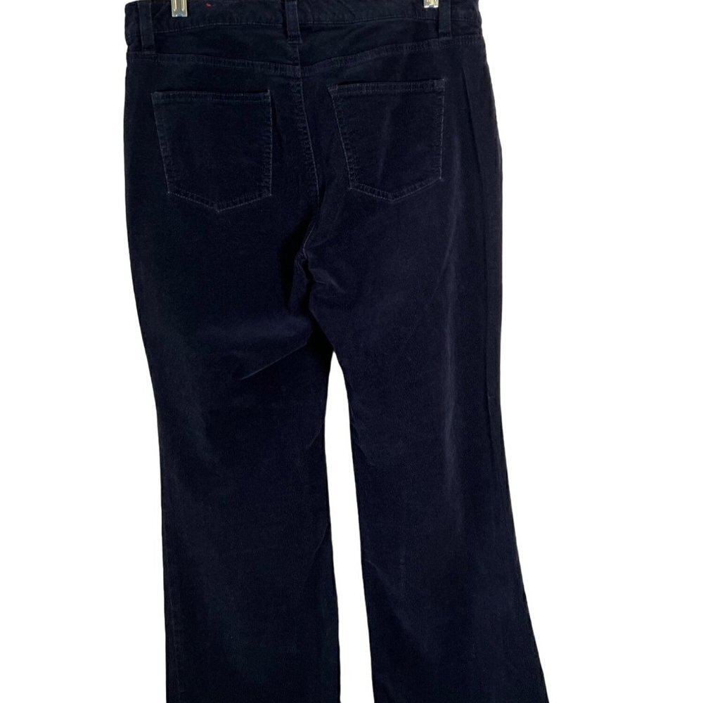 Talbots Women's Black Flawless 5 Pocket Corduroy Flare Pants Petite Size 10 - Picture 5 of 9